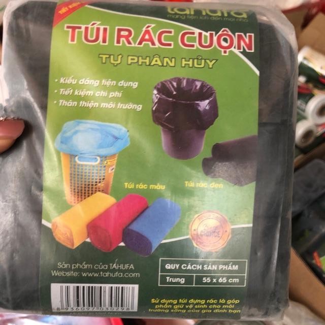 3 CUÔN TÚI RÁC ĐEN TỰ PHÂN HỦY