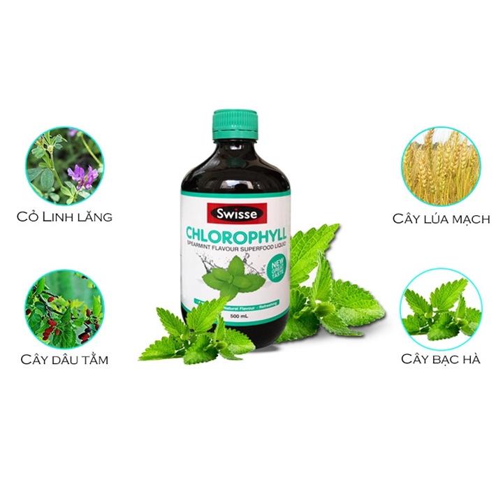 Nước diệp lục Swisse Chlorophyll  Úc 500ml