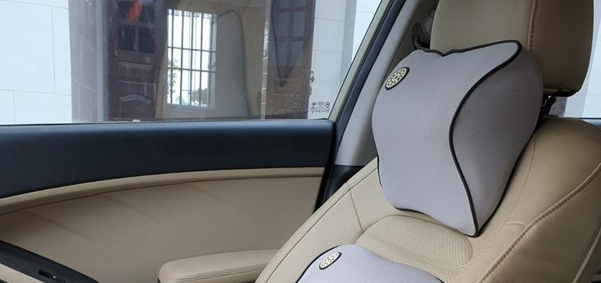 Gối tựa đầu xe hơi Cao su non hoạt tính cao cấp chống đau mỏi cổ khi đi xe