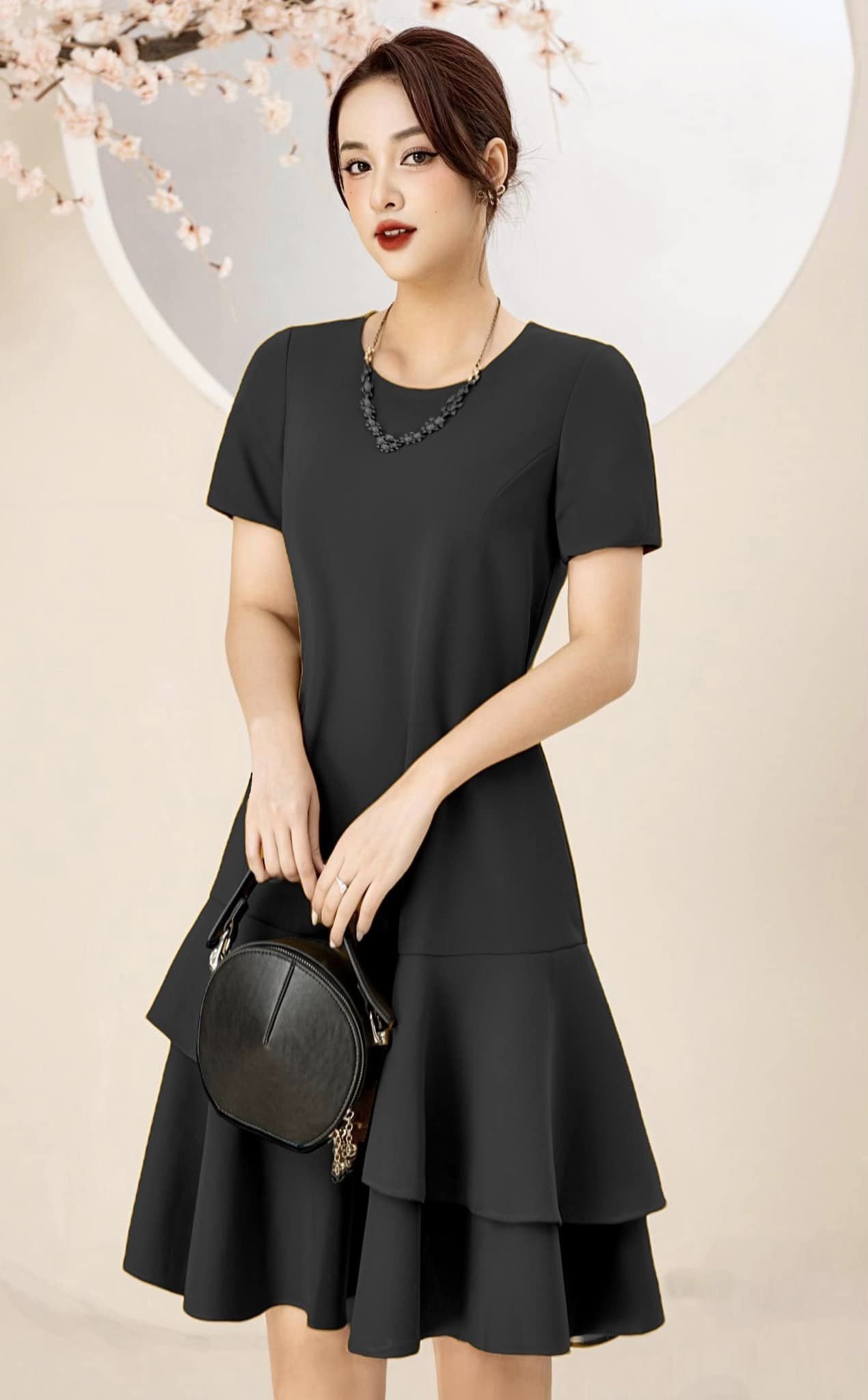 Đầm suông đuôi cá 2 lớp cao cấp