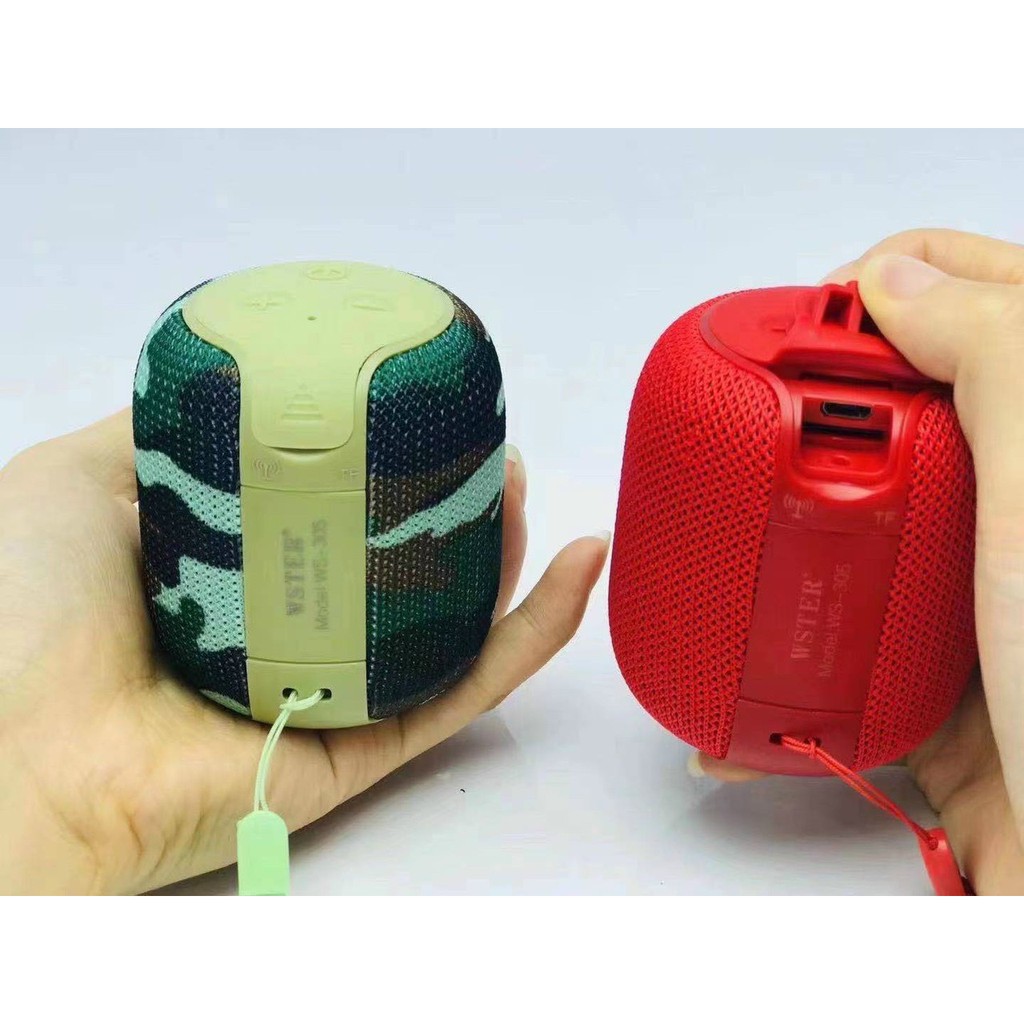Wster WS-305 mini bluetooth speaker, full box ws305, Youthful colors