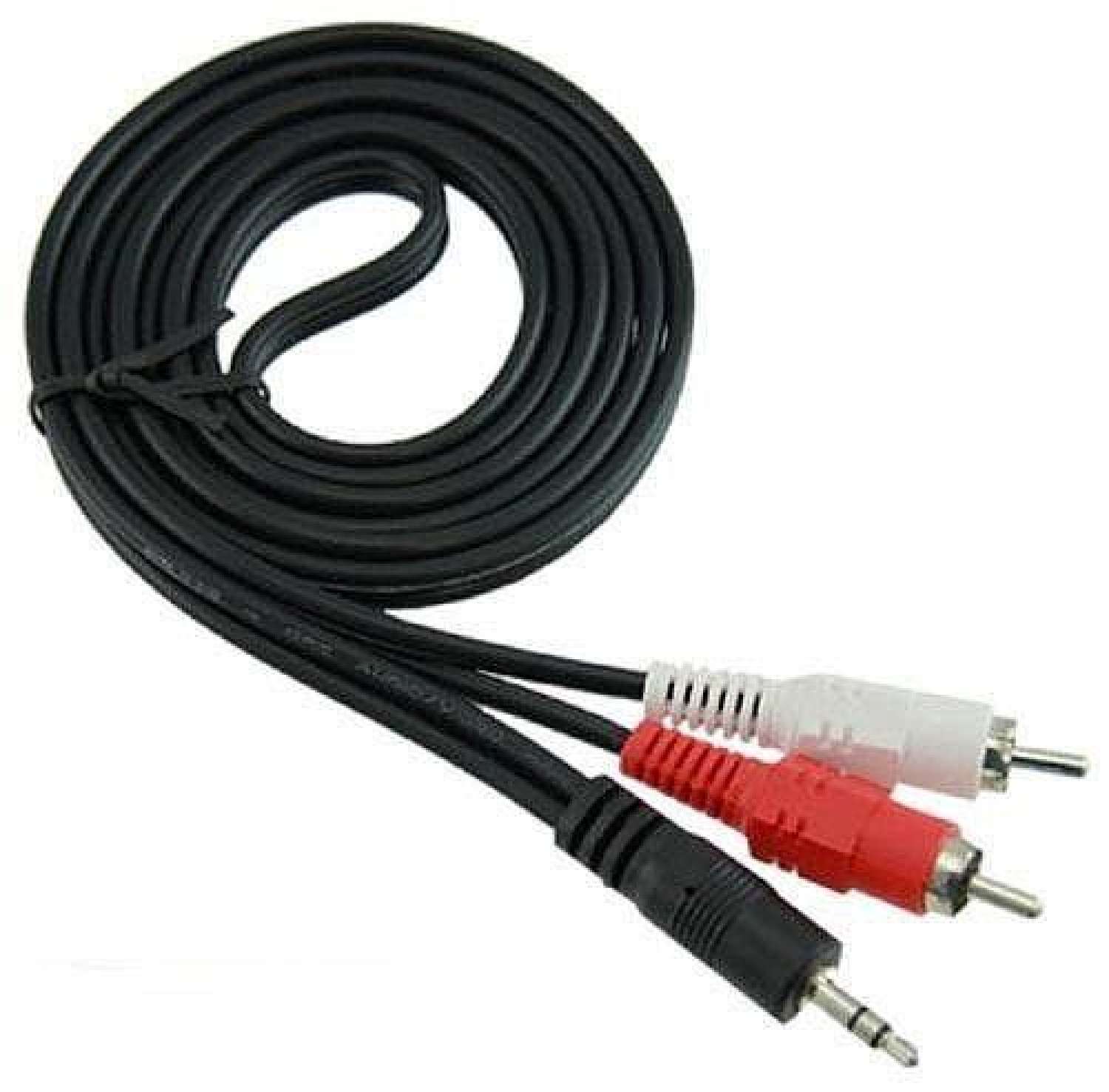 [HCM]Dây loa 1 đầu 3.5 ra 2 AV dài 5m