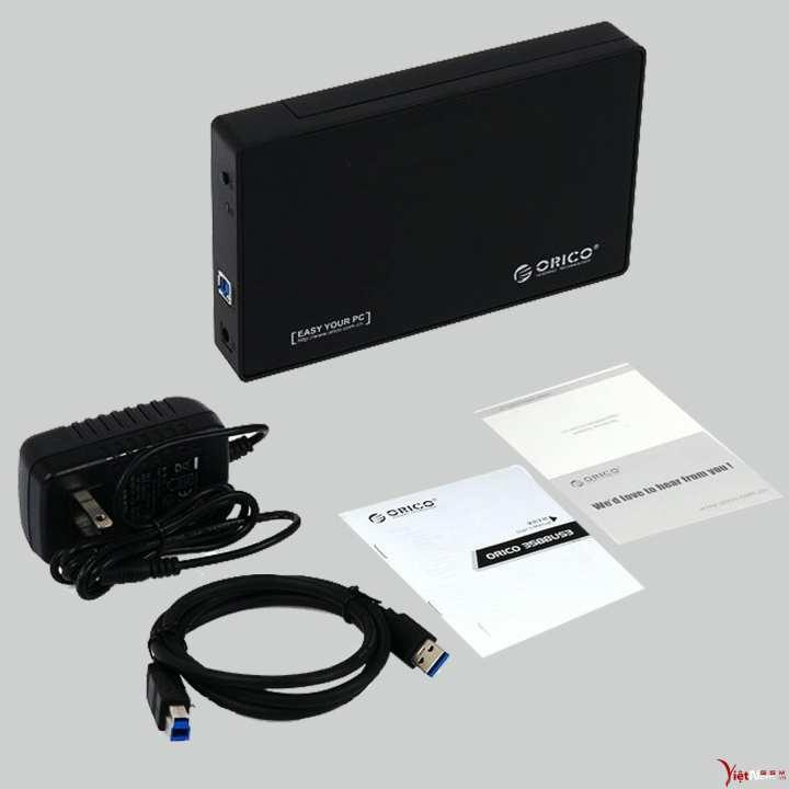 Orico 3588US3  Vỏ đựng ổ cứng HDD box 3.5 USB 3.0 (Đen)