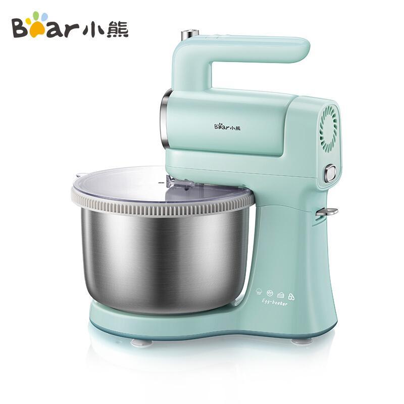 Máy đánh trứng, trộn bột, đánh kem 9 tốc độ Bear DDQ B03V1 (Bản nâng cấp của A40A1, đẹp hơn, hiệu quả hơn)