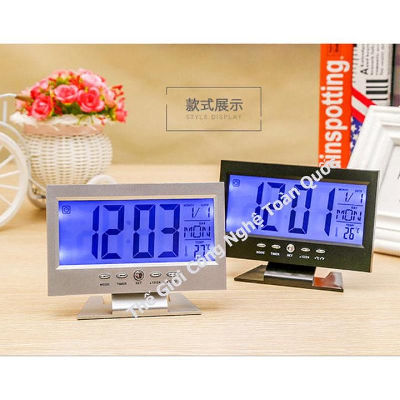 Đồng hồ để bàn - nhiệt kế điện tử phòng - Đồng Hồ Để Bàn LED LCD Báo Thức Thời Tiết tặng kèm pin bán chạy
