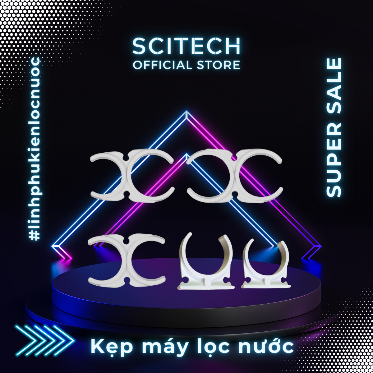 [HCM]Kẹp máy lọc nước - Scitech Water