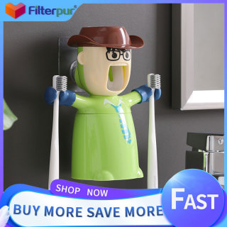 Filterpur Auto Kem Đánh Răng Dispenser Set Dễ Thương Squezers Phòng Tắm thumbnail