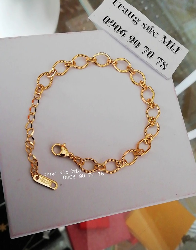 Lắc tay titan mắc xích kiểu