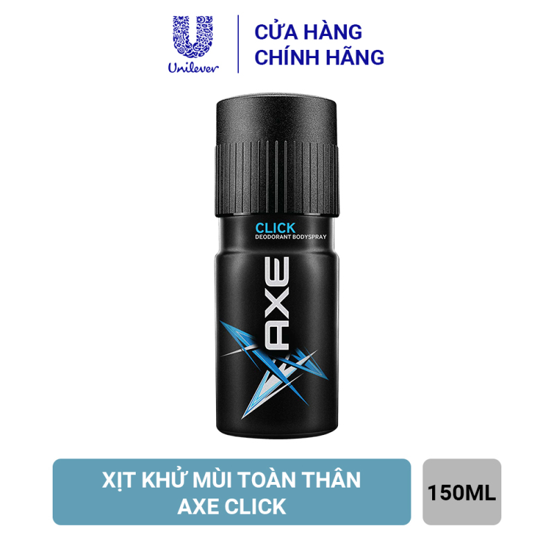 Axe Xịt Ngăn Mùi Toàn Thân Click (150ml) nhập khẩu