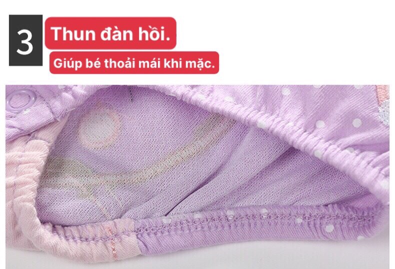 Bodysuit Hè Dễ Thương Cho Bé Gái Sơ Sinh