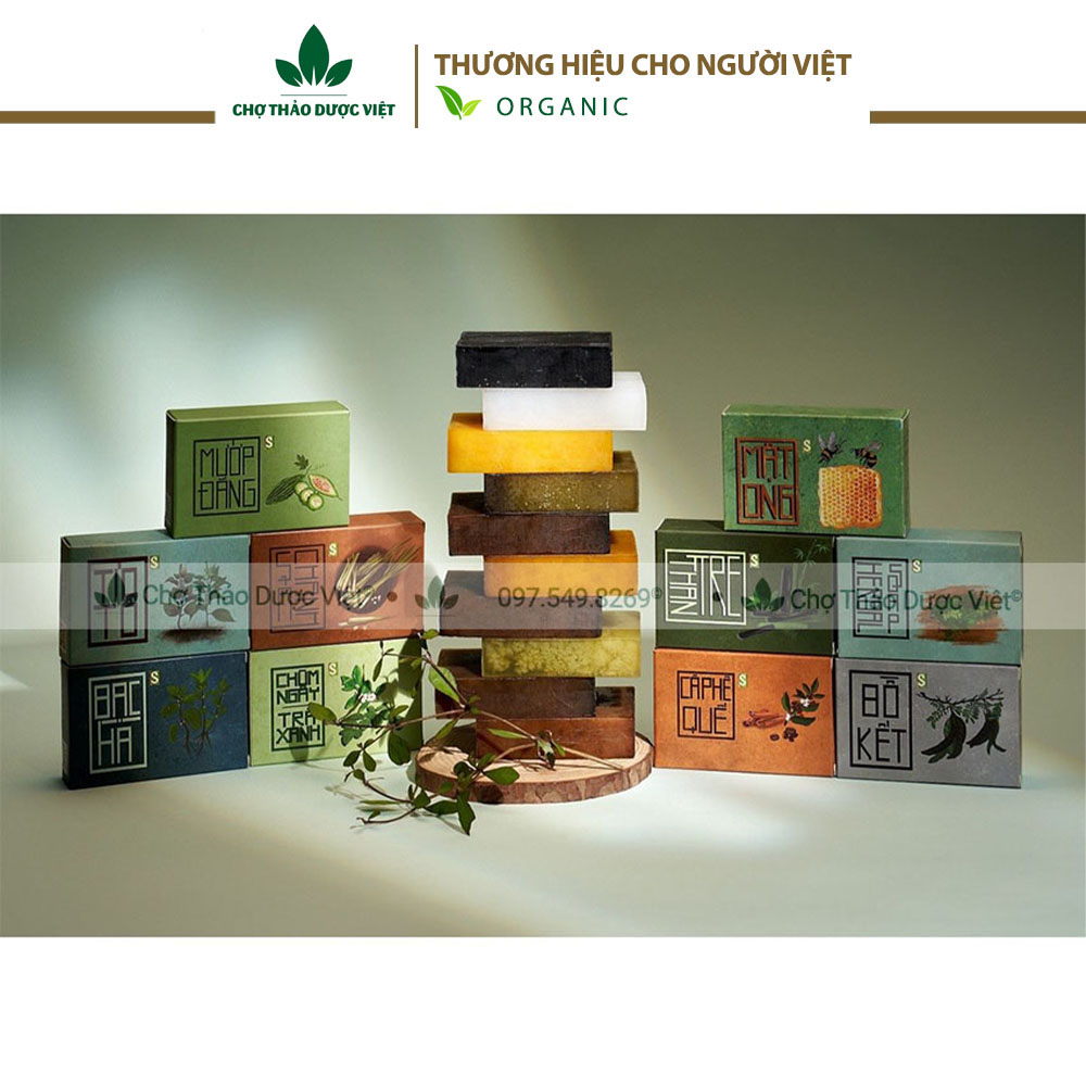 Xà bông cà phê quế htx sinh dược 100g - Chợ Thảo Dược Việt