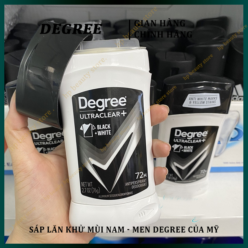 Sắp Lăn Khử Mùi Degree Men UltraClear Black & White Cool Rush 76g Của Mỹ - lăn nách khử mùi hôi Nam