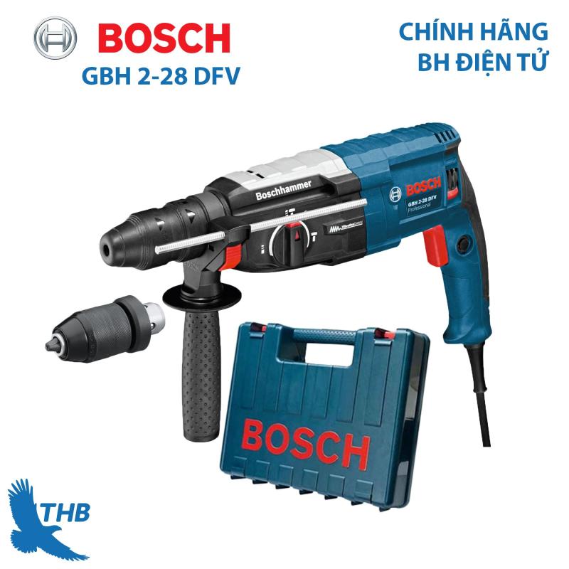 Máy khoan bê tông Máy khoan búa Bosch GBH 2-28 DFV Công suất 850W Mũi khoan búa 28mm Bảo hành điện tử 12 tháng