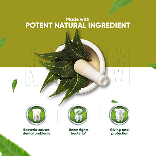 🍀🛁 Kem đánh răng neem dabur Ấn độ 150g🍀🛁 - Neem dabur toothpaste date 2024 tặng kèm bàn chải