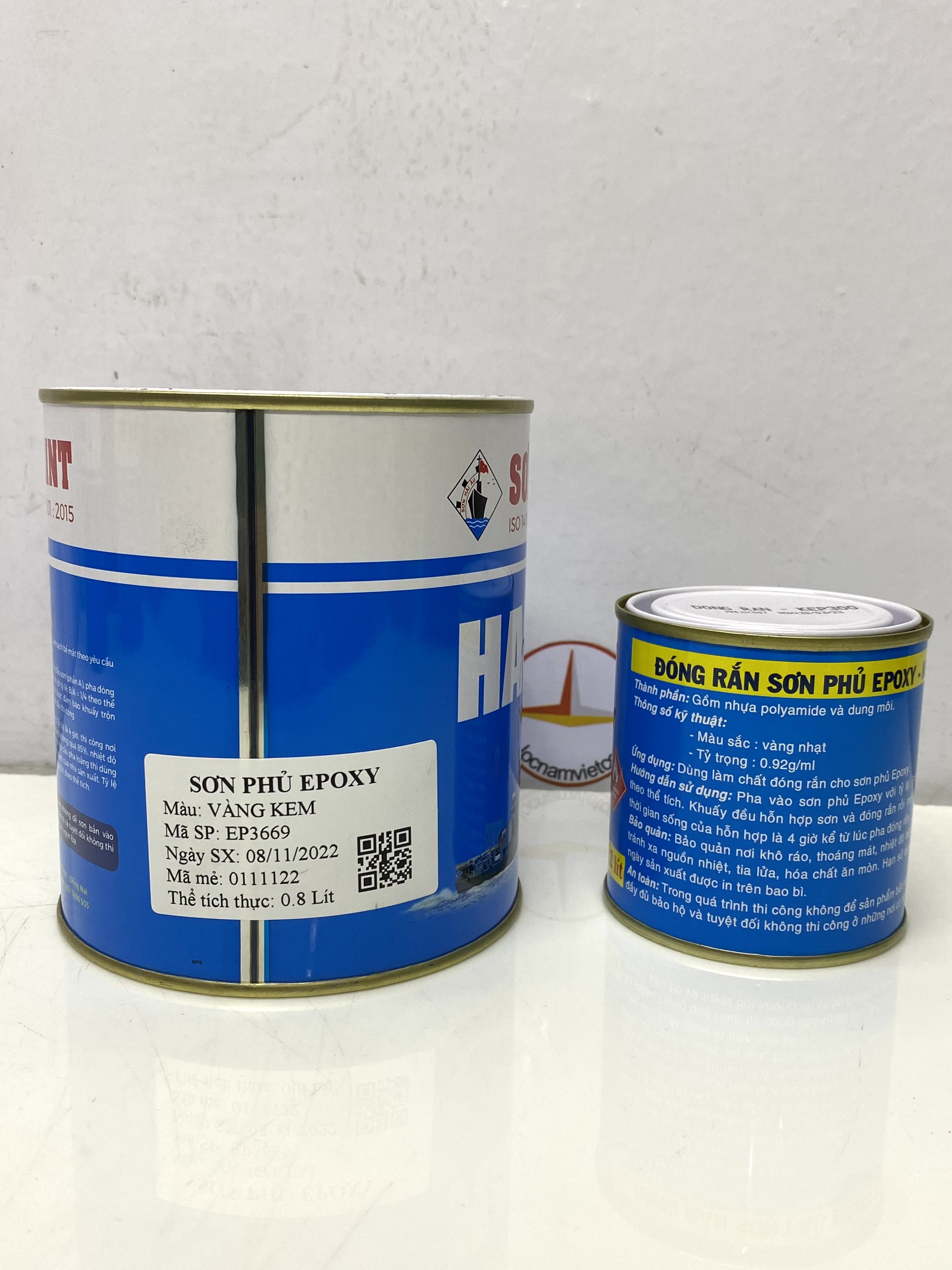 Sơn Epoxy Hải Âu nhiều màu 1L/Bộ