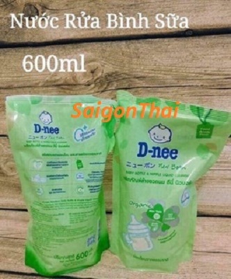 (SGT) Combo 3 túi nước rửa bình sữa túi Dnee 550ml Thái Lan