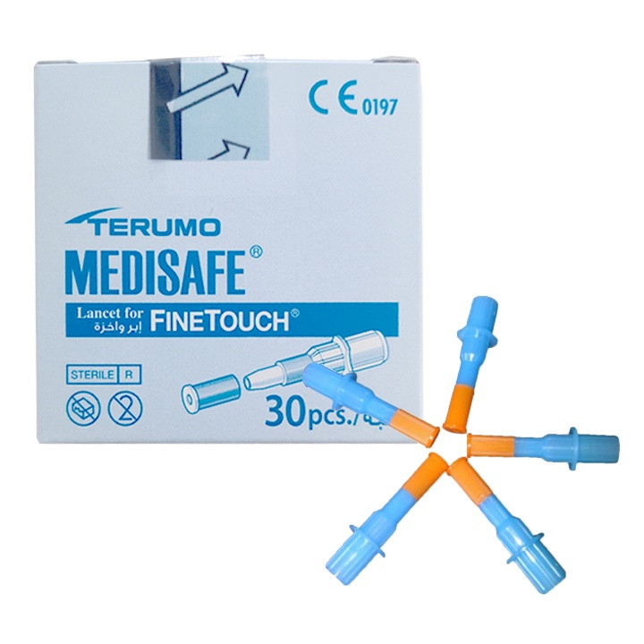 30 que thử đường Terumo -( Combo 30 que+ 30 kim thử Terumo)