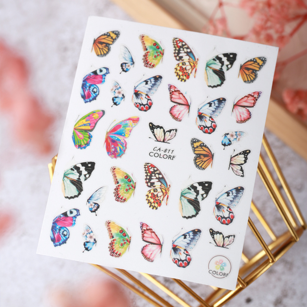 Sticker 3D | Cánh Bướm Mới 2023 | Hình Dán Móng Tay CA