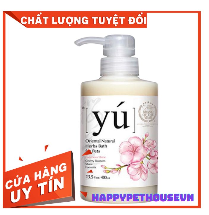 Sữa tắm cao cấp cho thú cưng chó mèo Yu 400ml
