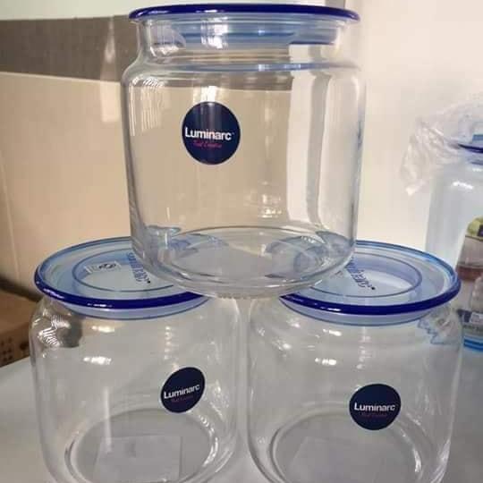 Sét 3 hủ thủy tinh Luminarc Rondo 500ml thương hiệu Pháp