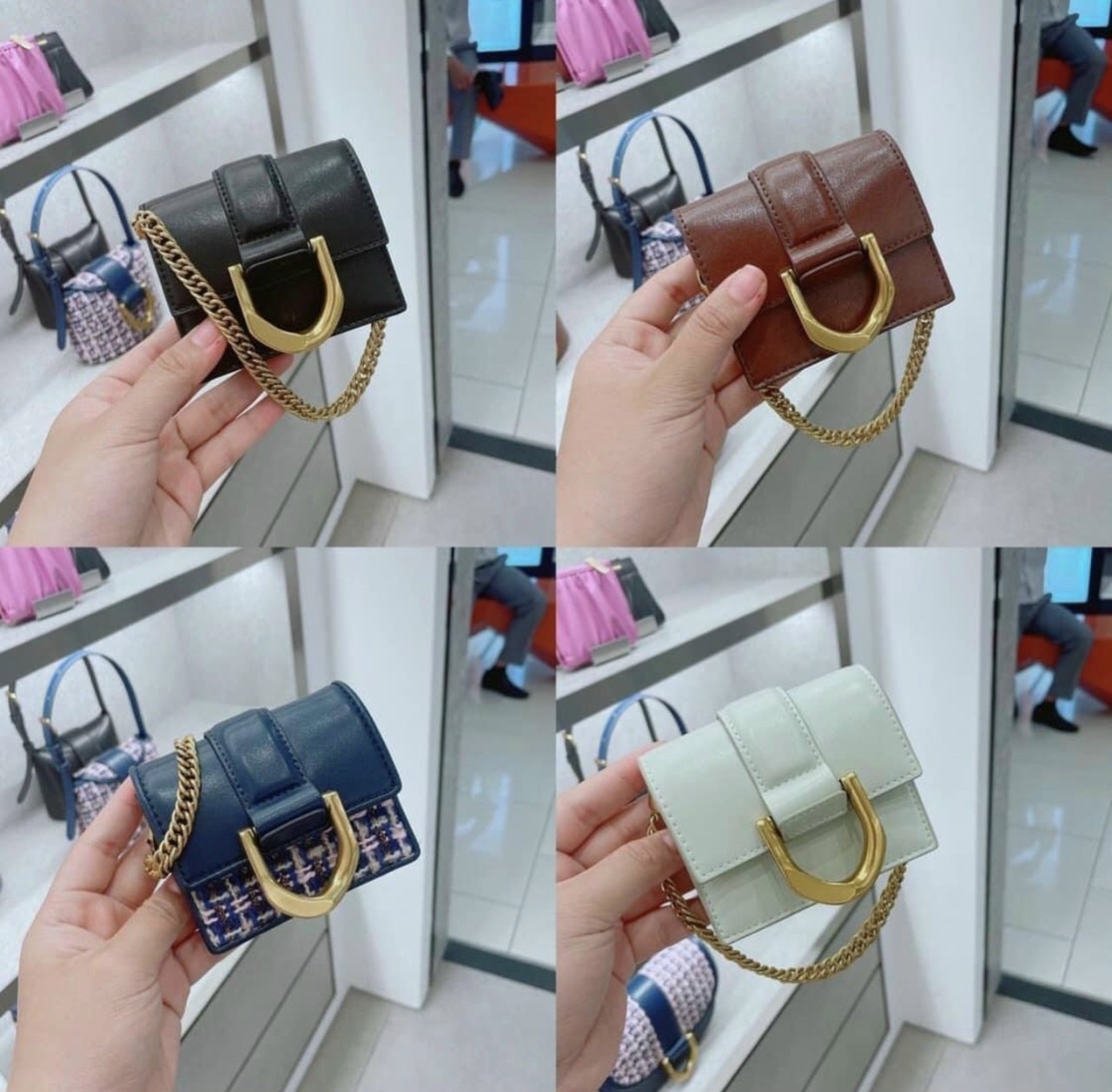 Túi đeo chéo nữ Fullbox Ck6-50840849 size: 9cm*2,5cm*7cm