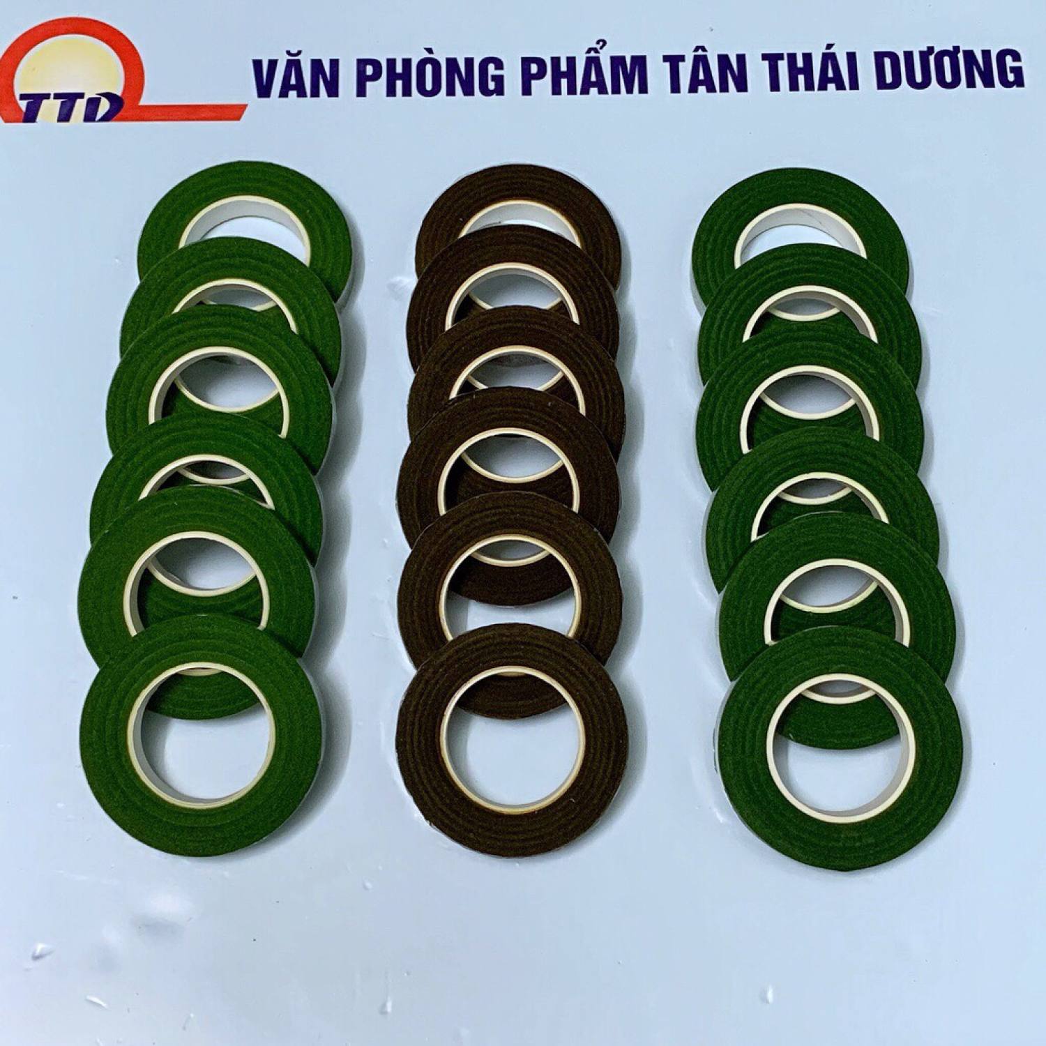 Cuộn băng keo sáp - băng dính sáp - sáp quấn làm hoa voan - hoa giấy - làm đồ trang trí handmade
