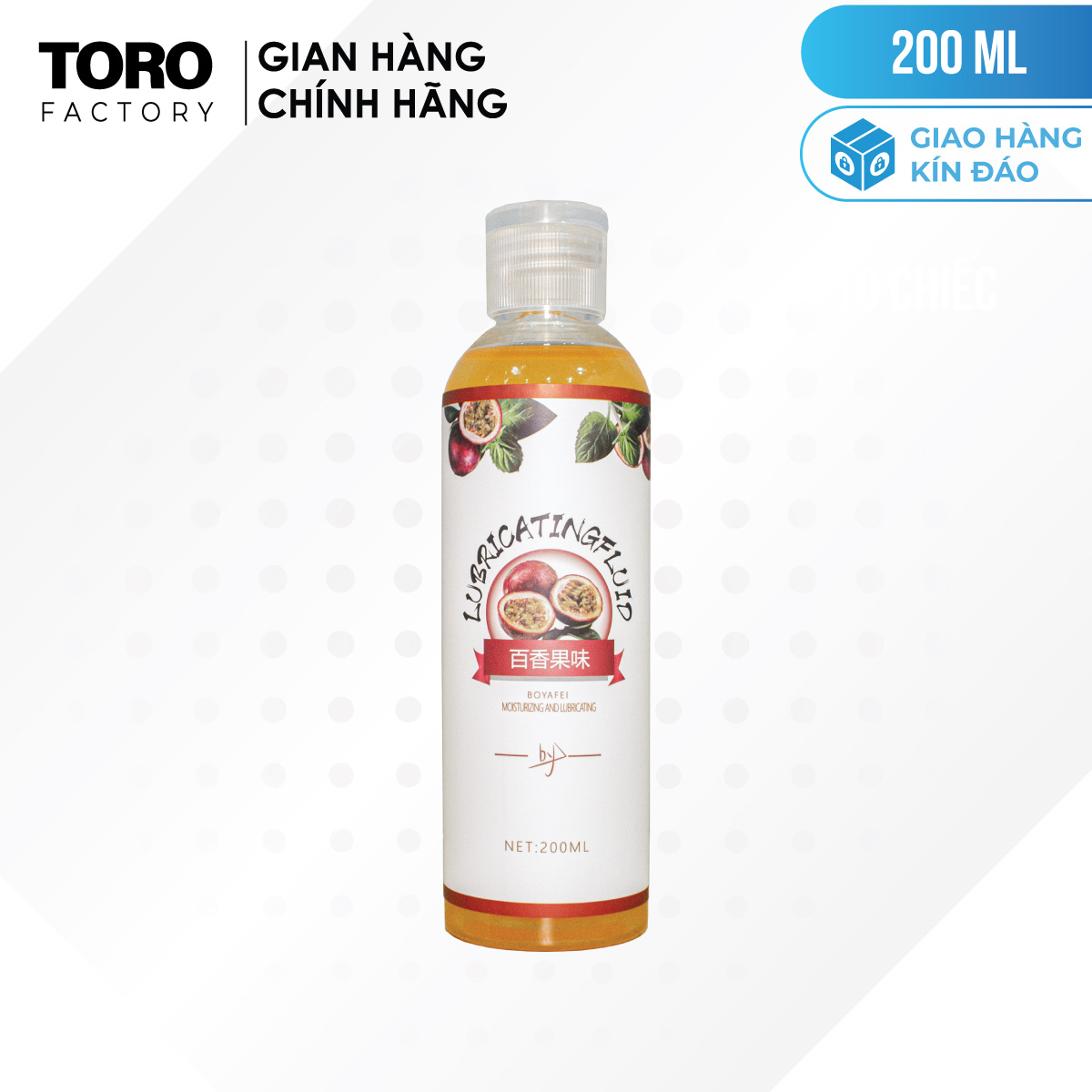 Gel bôi trơn hương chanh dây Boyafei Passion Fruit - Chai 100ml | TORO FACTORY