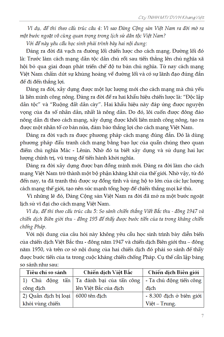 Bồi Dưỡng Học Sinh Giỏi Lịch Sử 12