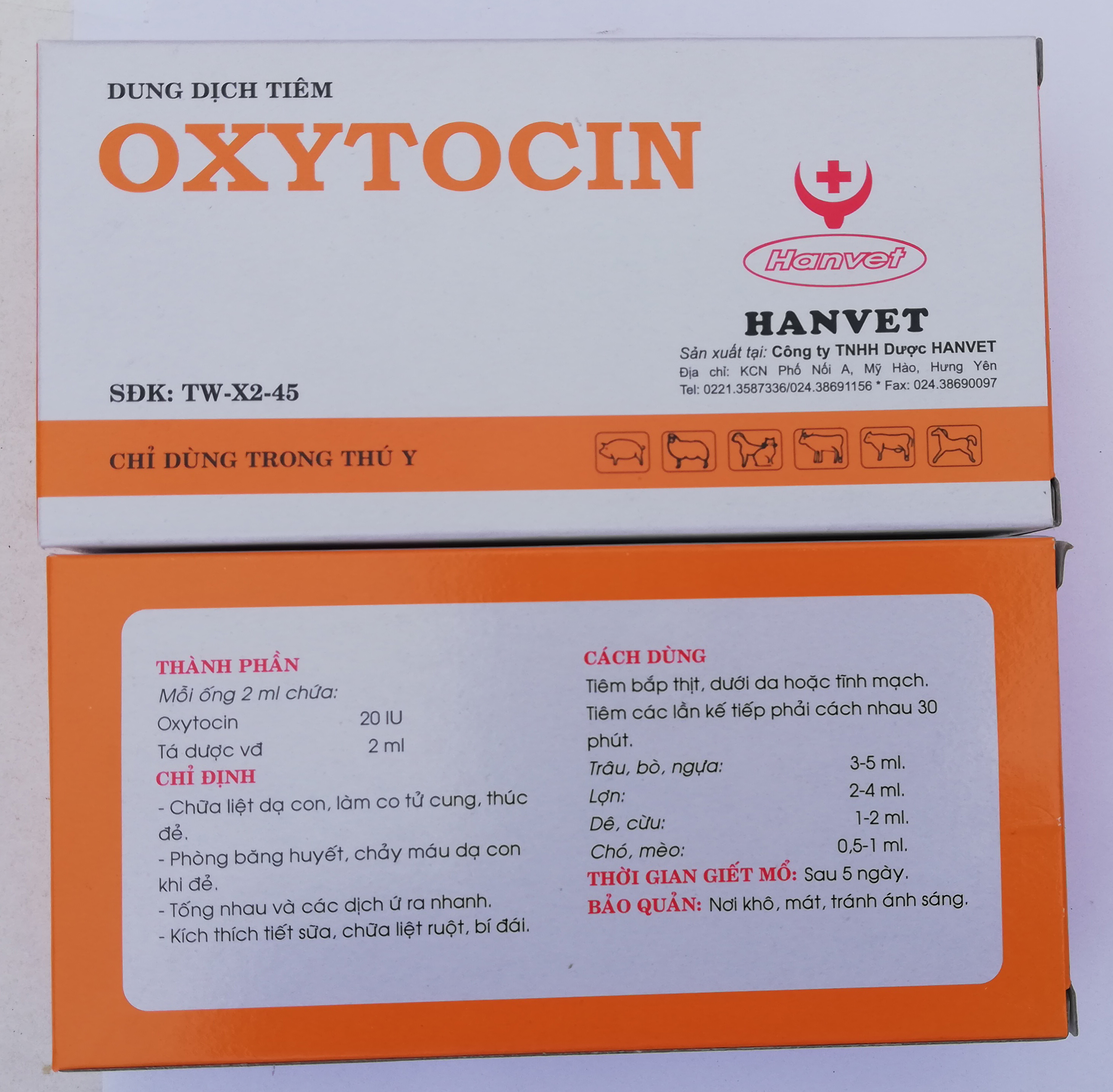 10 ống Kích đẻ OXYTOCIN 2 ml