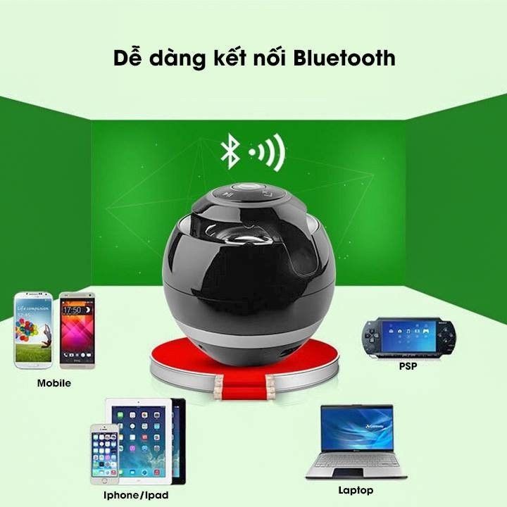 Loa Mini Trứng Bluetooth 360 độ nhấp nháy