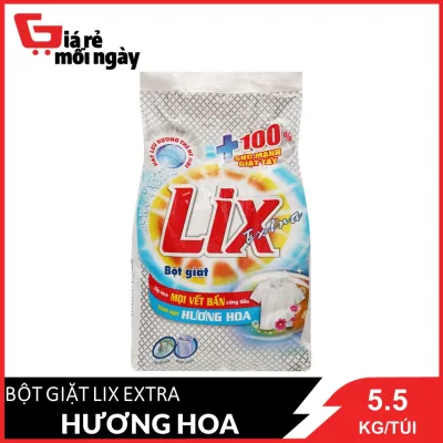 [HCM]Bột giặt LIX Extra Hương hoa 5.5KG
