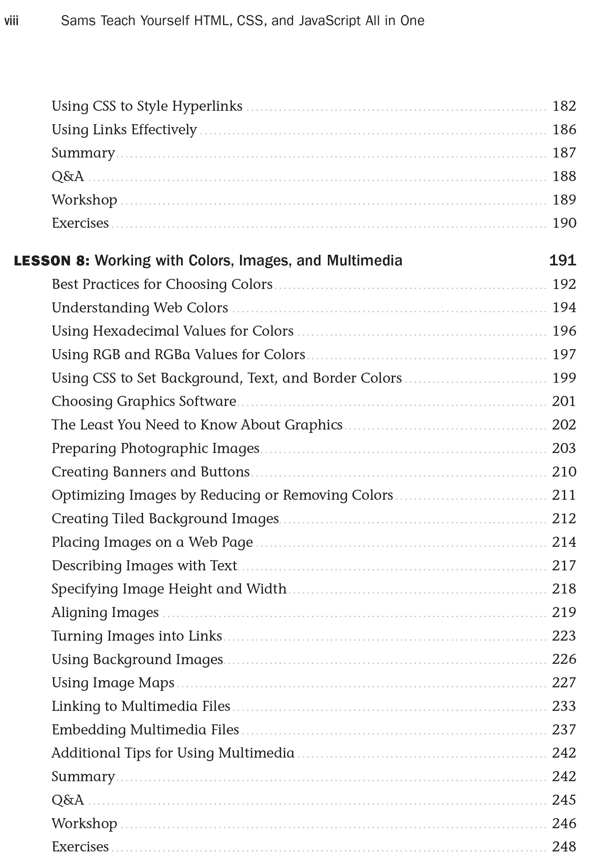 HTML, CSS, and JavaScript All in One Covering HTML5, CSS3, and ES6, Sams Teach Yourself