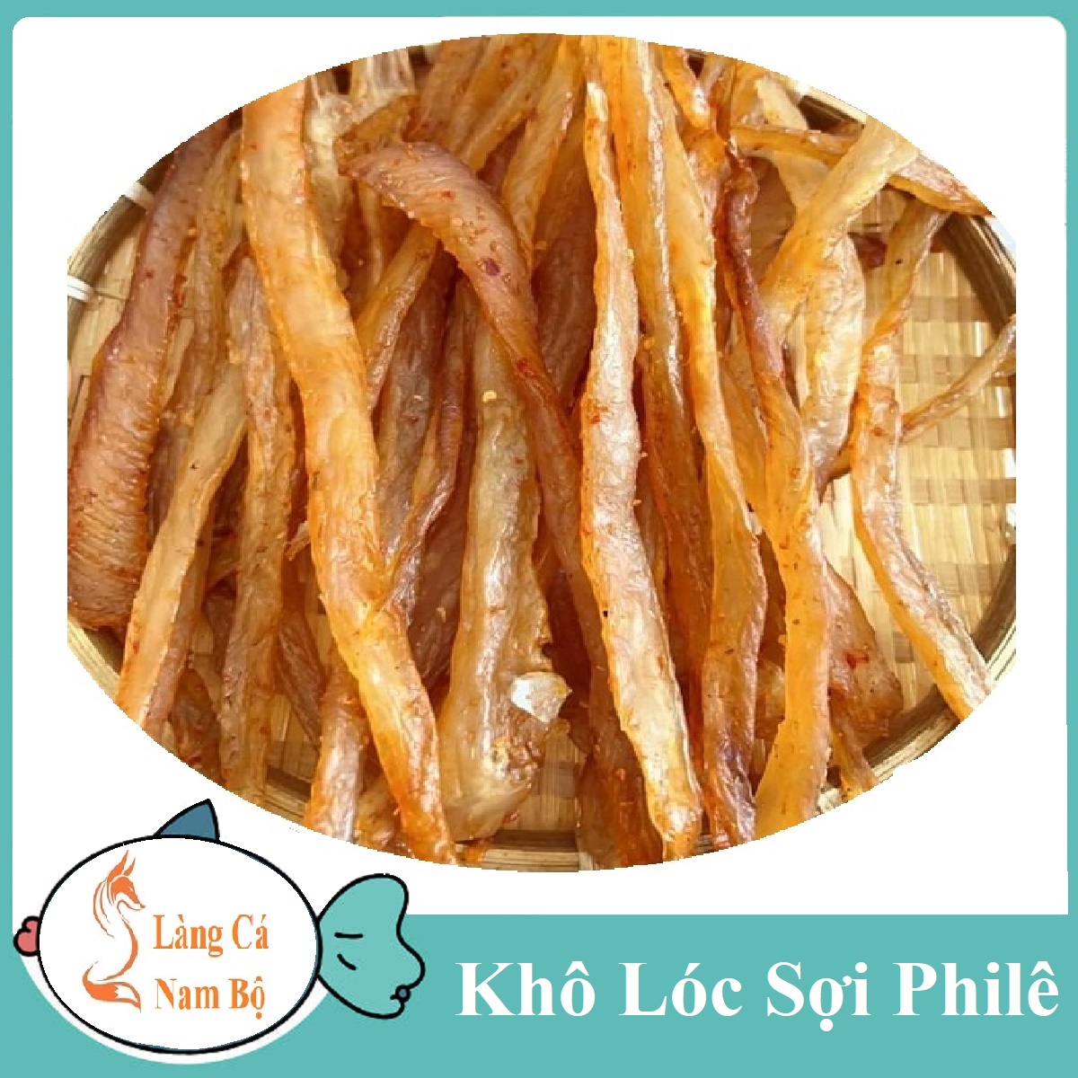 KHÔ CÁ LÓC SỢI PHI LÊ( KHÔNG XƯƠNG ƯỚP VỊ NGON)- LÀNG CÁ NAM BỘ( 1KG, 200GR)