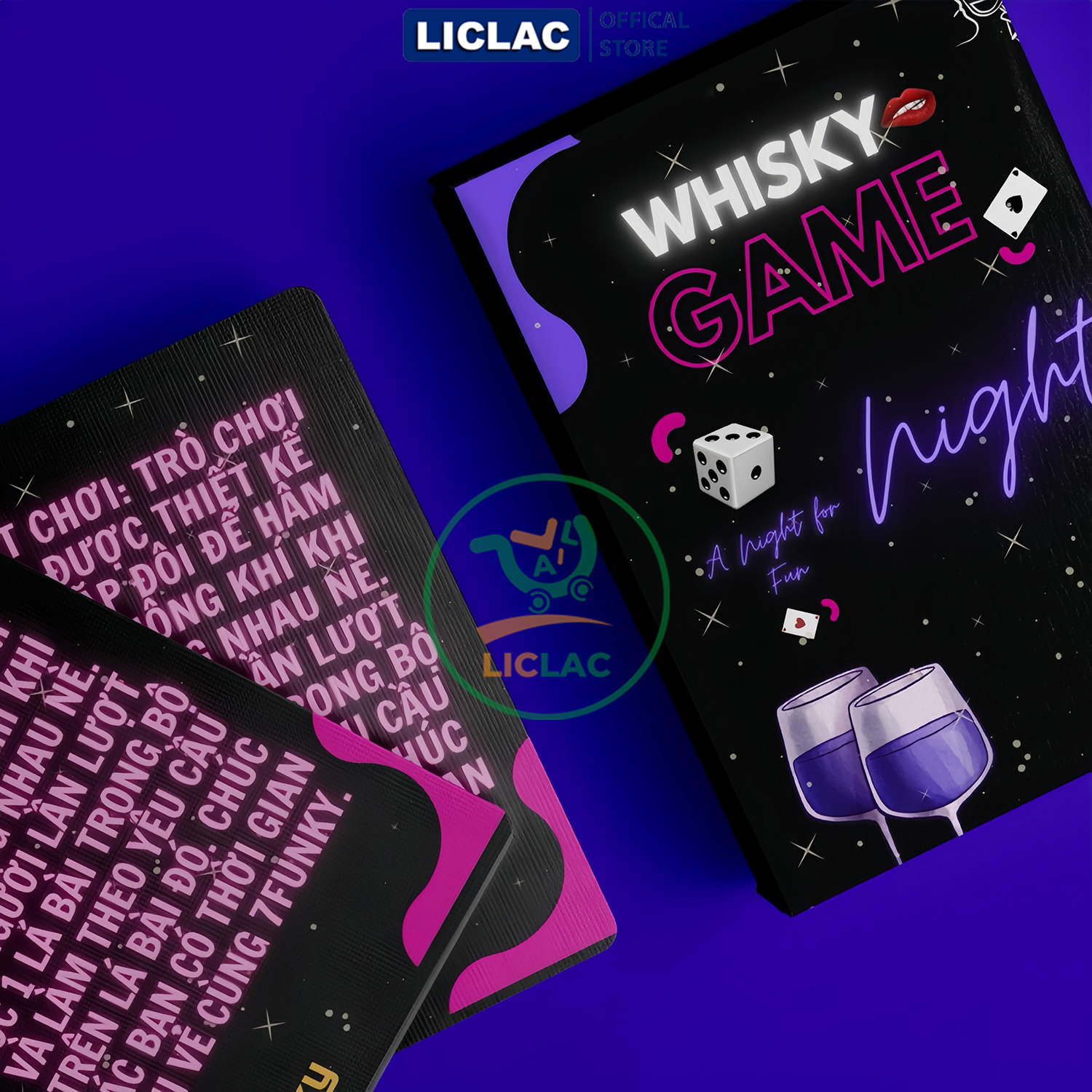 Bộ bài Whisky 58 Lá - Drinking Game For Couple, Bài Nhậu phiên bản dành cho Cặp Đôi có một đêm nồng cháy