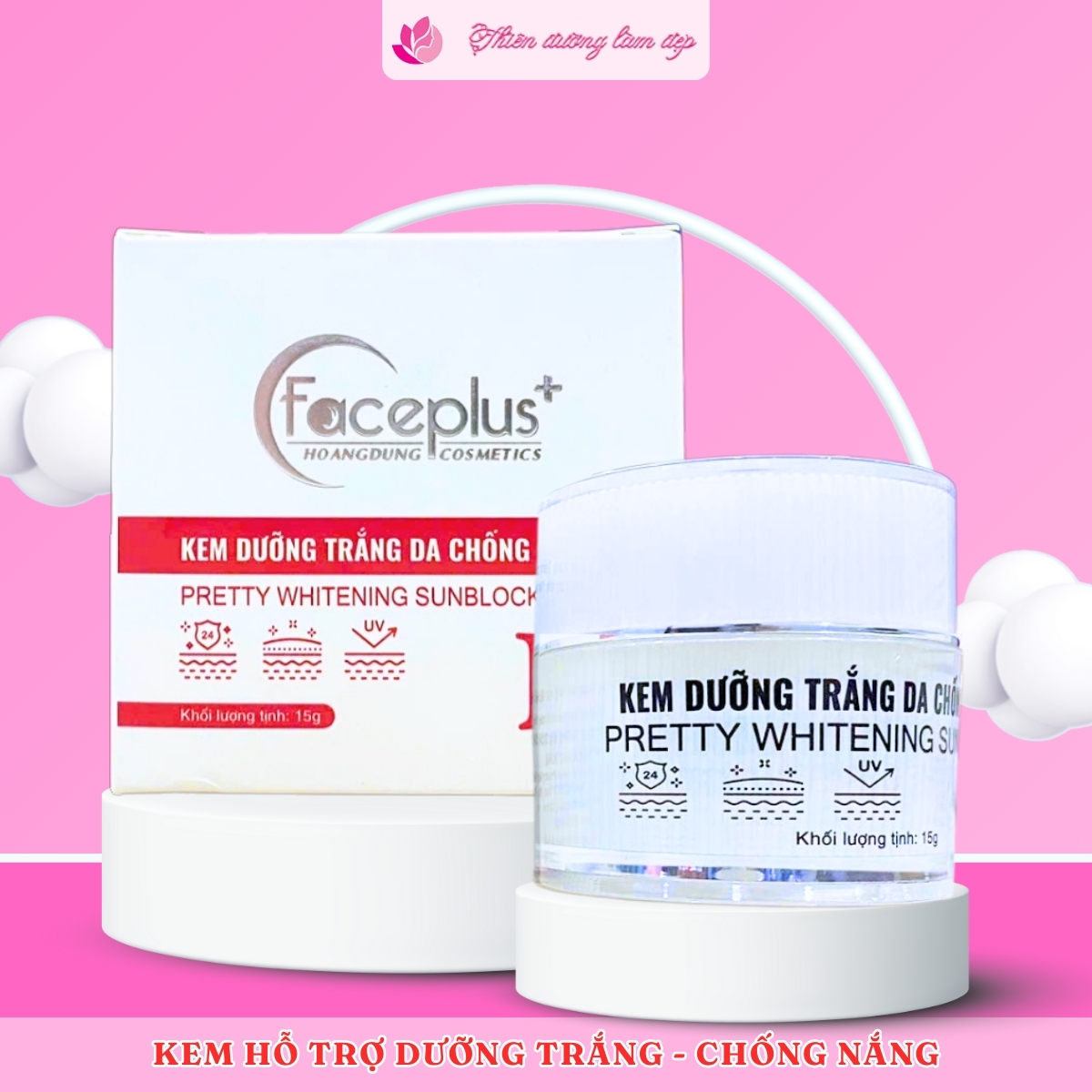 Kem dưỡng trắng da - Chống nắng FacePlus+ B5 (10g)