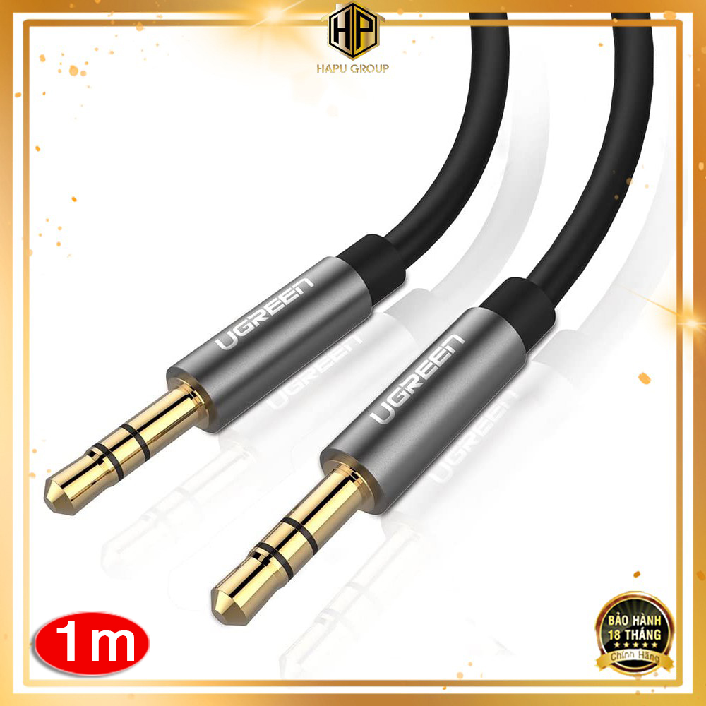 Dây loa AUX hai đầu 3,5mm dài từ 0.5m đếm 5m Ugreen chính hãng - Hapugroup