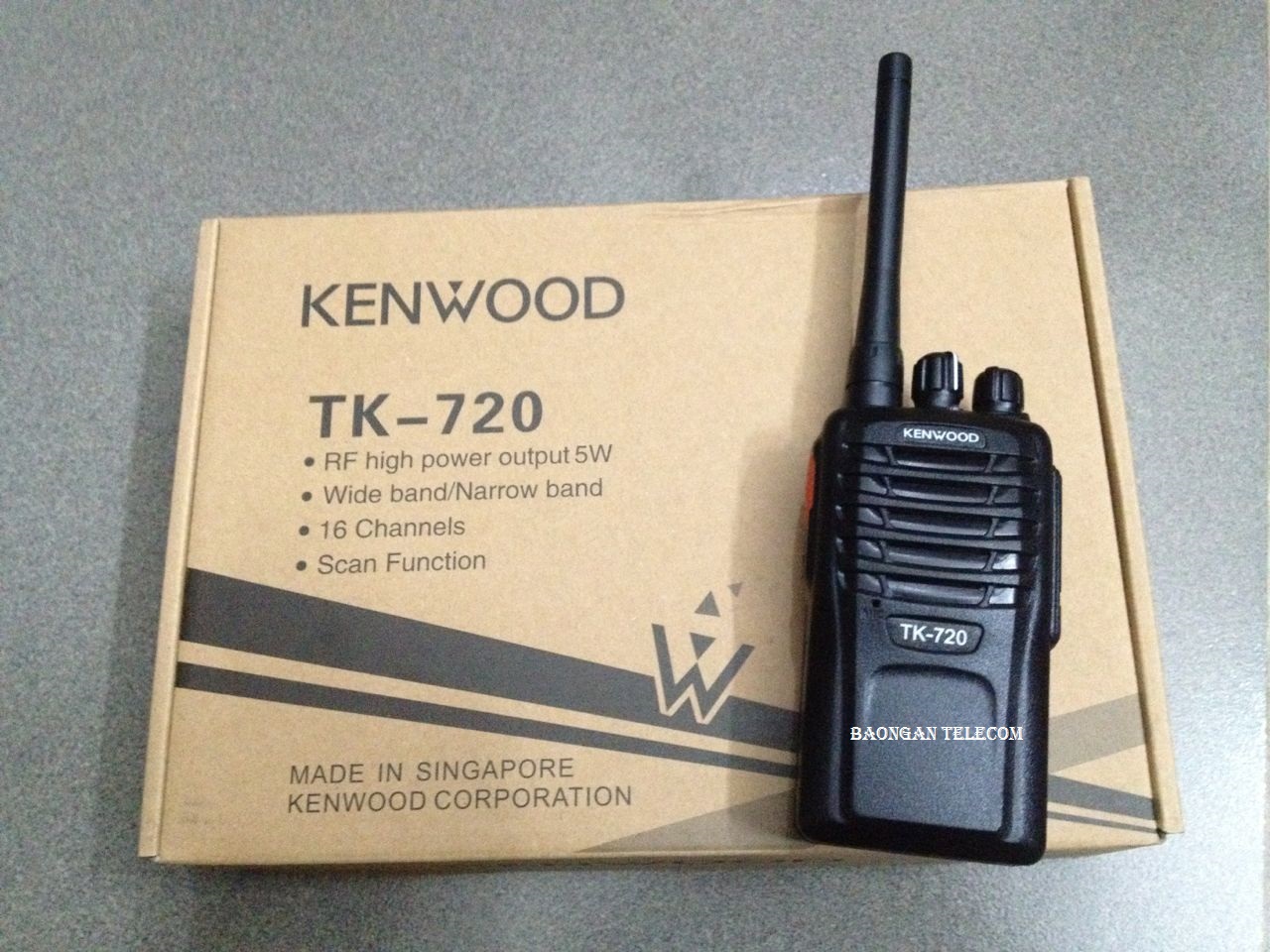 Bộ đàm cầm tay Kenwood TK720 (Nồi đồng cối đá, bảo hành 24 tháng)