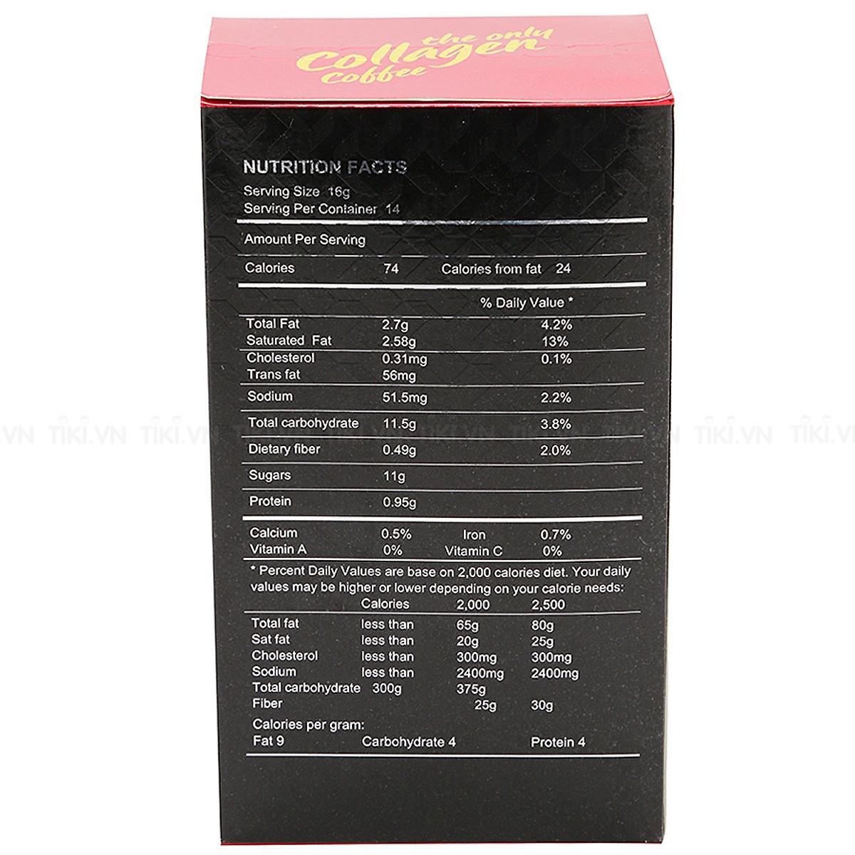 Cà Phê Collagen Only Nature 224gr/ hộp