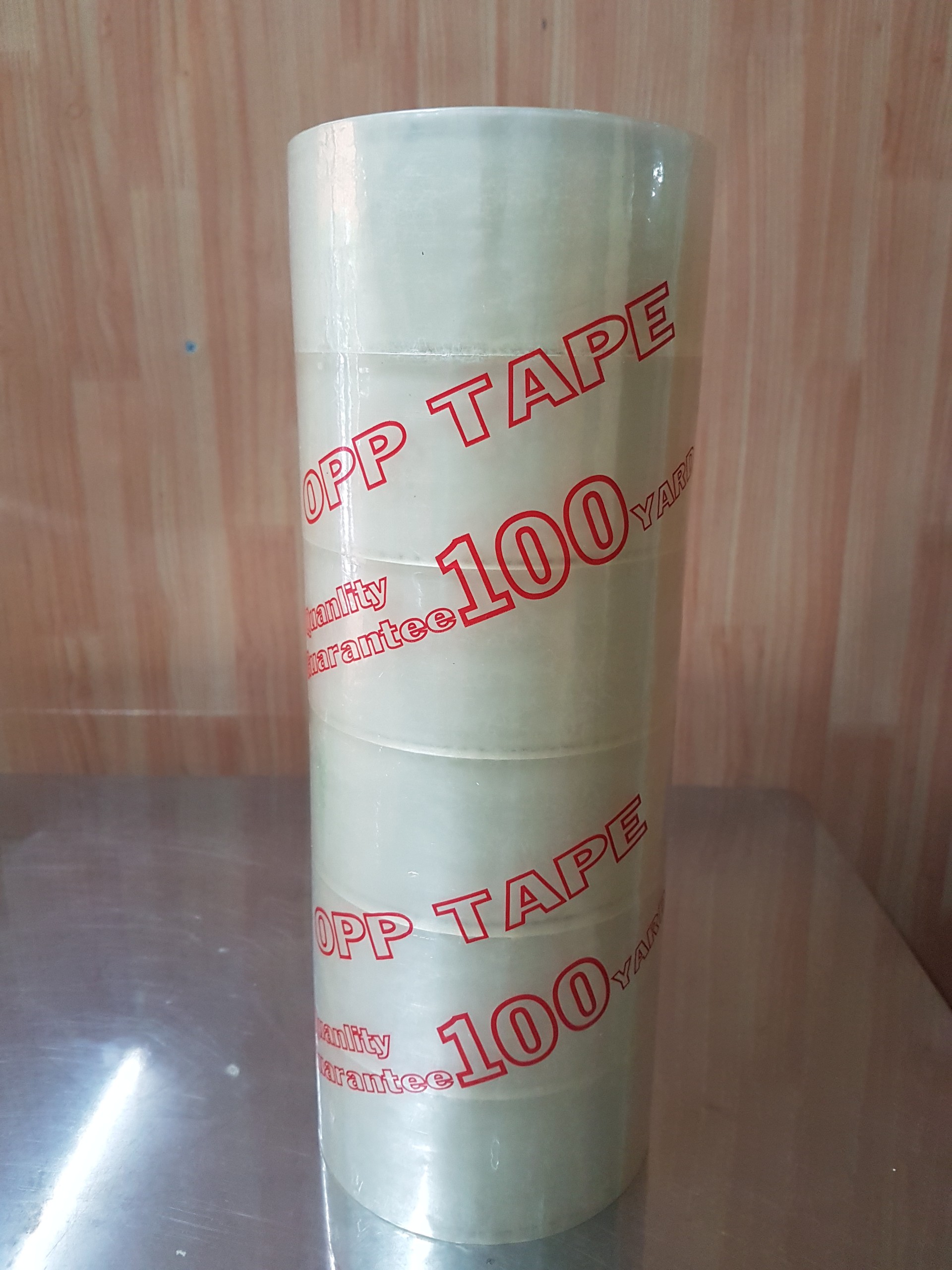 Lốc 6 cuộn băng keo dày trong suốt cuộn lớn 150 yard