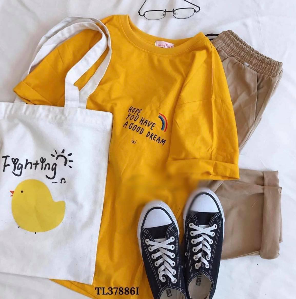 Set áo nghộ nghĩnh + quần kaki