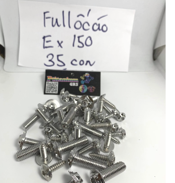 Combo Full Ốc Salaya Dàn Áo salaya inox xe Exciter Vario AB Winner Wave Sirus Satria