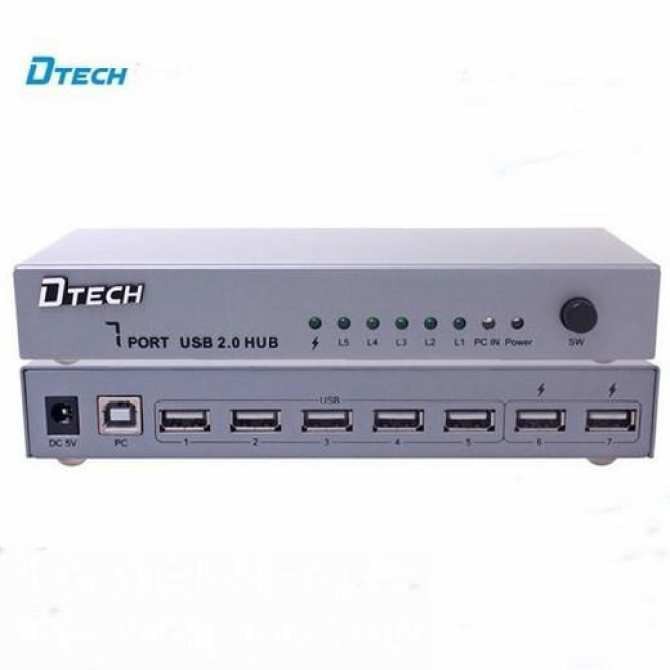 HUB USB 7P 2.0 DTECH DT 3207