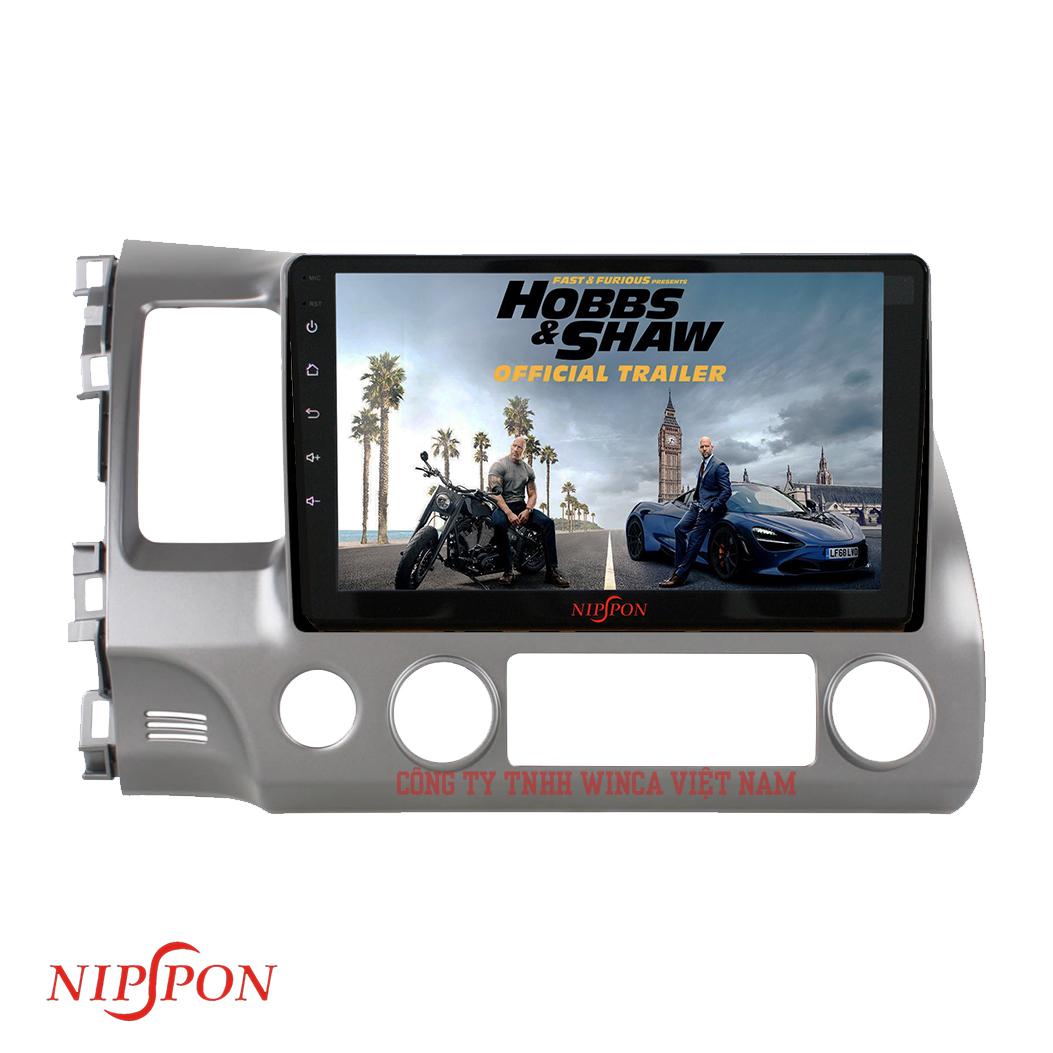Màn Hình Android Nippon - HONDA CIVIC 2004 - 2011 (TẶNG KÈM SIM 4G + CAMERA HÀNH TRÌNH U6 + CODE VIETMAP)