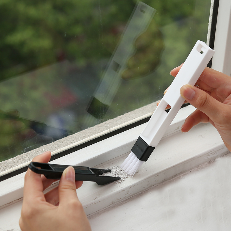 Chổi Quét Bụi Kèm Ki Hốt Rác Mini/ Cọ Mini Phủi Bụi Vệ Sinh Khe Cửa, Bàn Phím Máy Tính,...