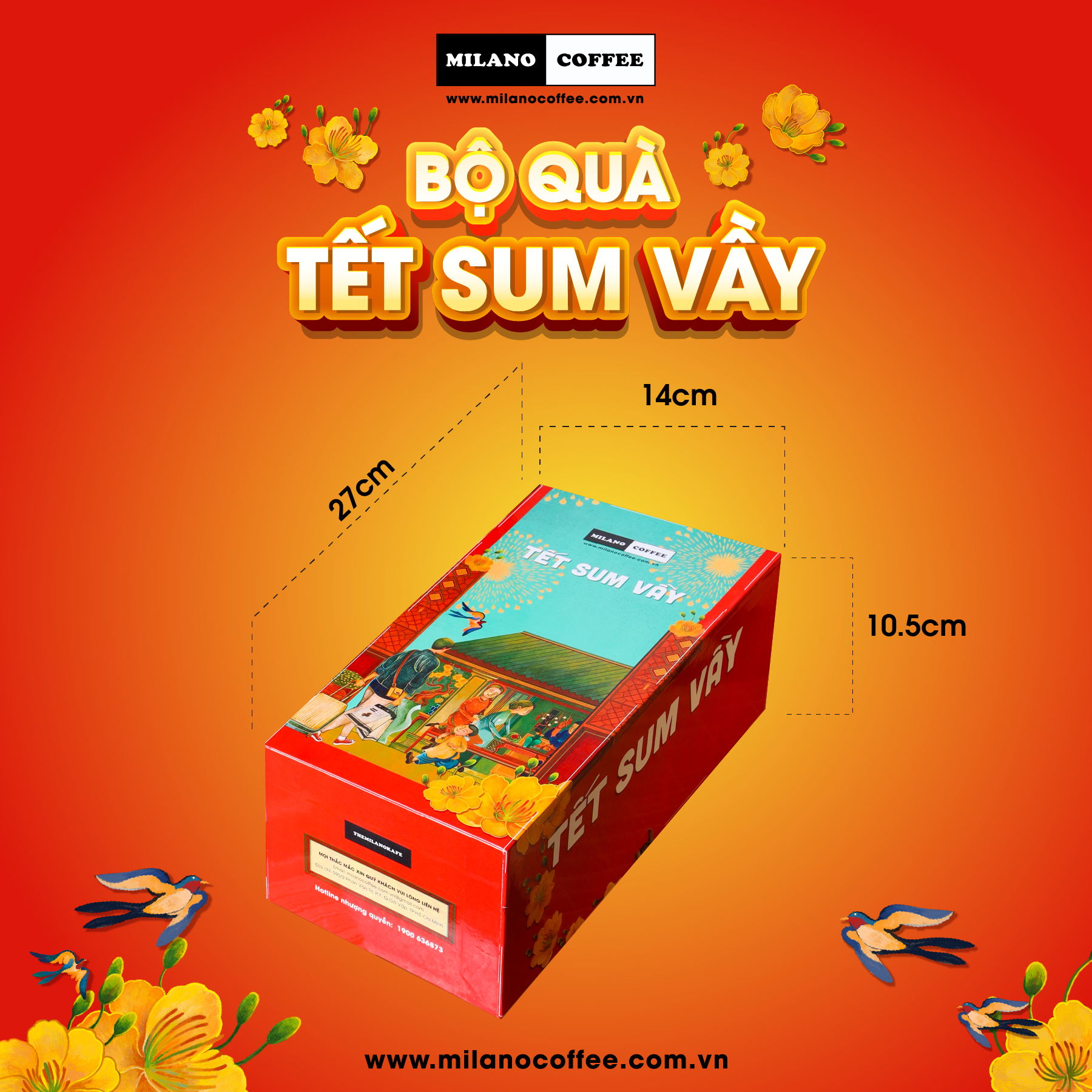 Set Tết SUM VẦY MILANO COFFEE Tết 2023