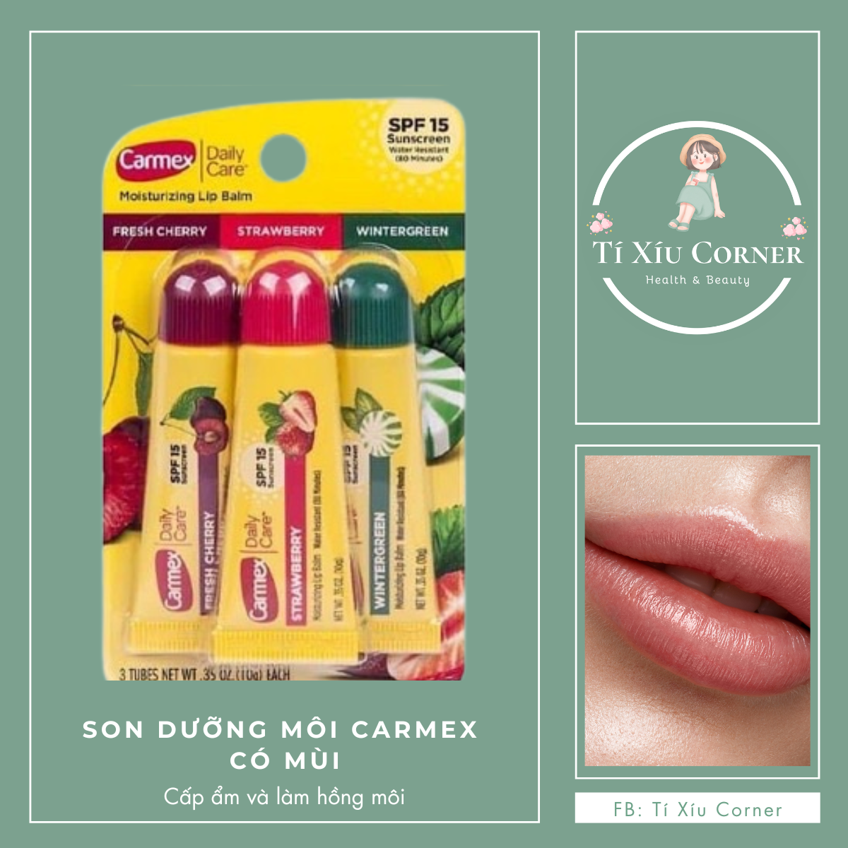 Son dưỡng môi Carmex Moisturizing Lip Balm