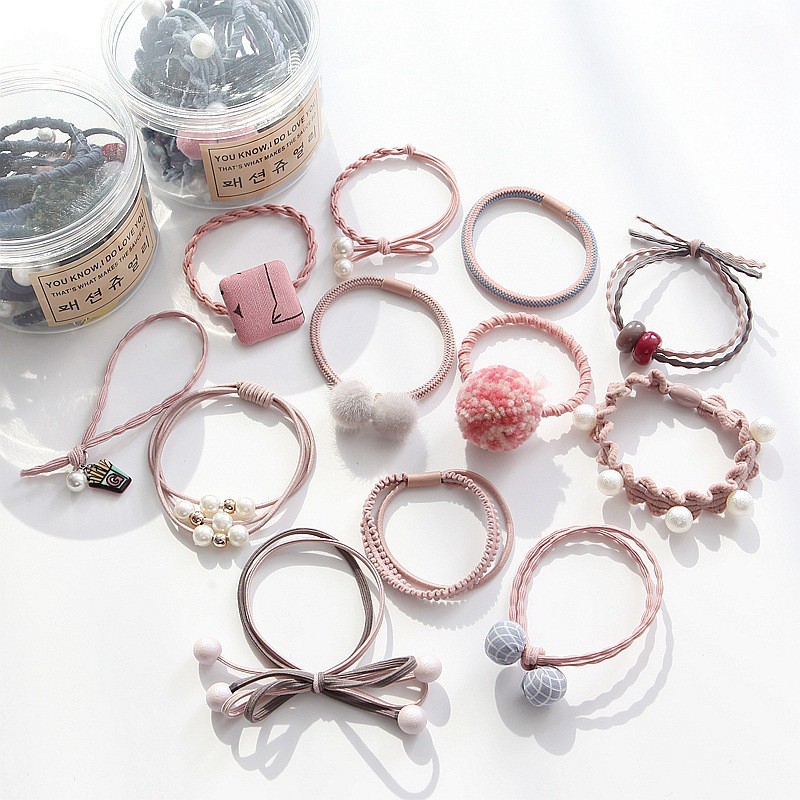[Hàng có sẵn ]Set 12 cột tóc Hàn Quốc