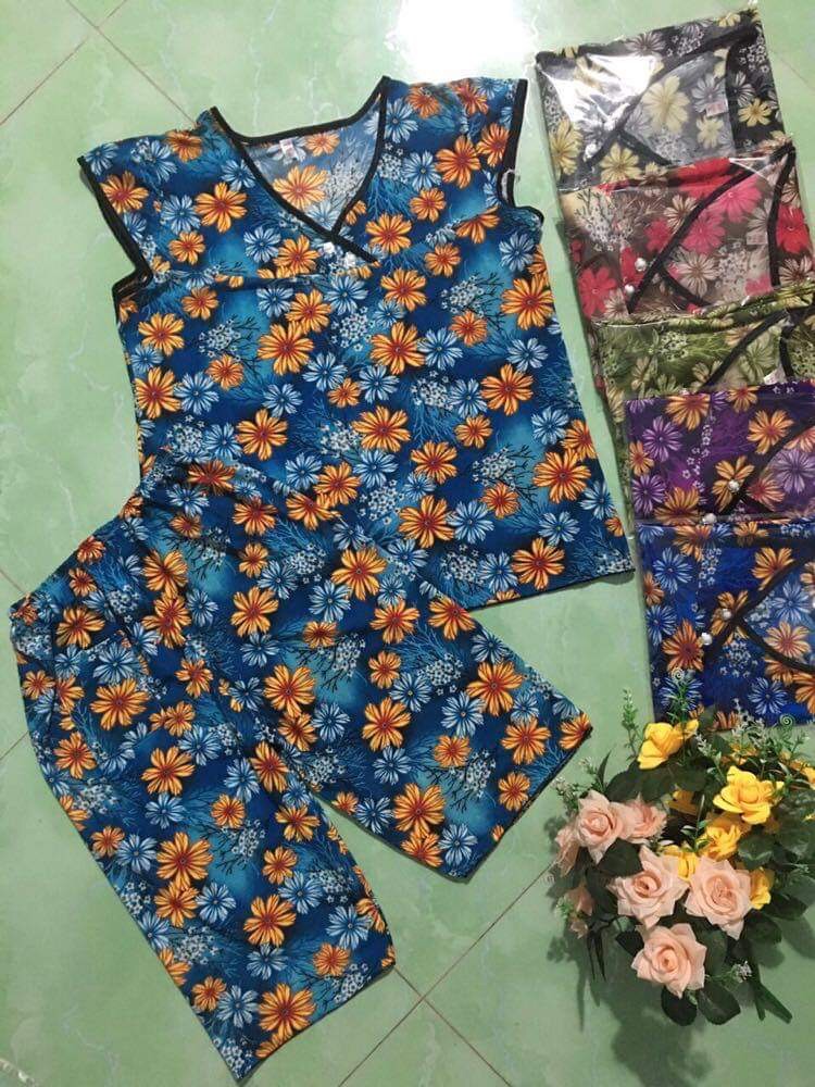 Bộ thun lạnh rẻ Lửng ống vừa size 40-65kg