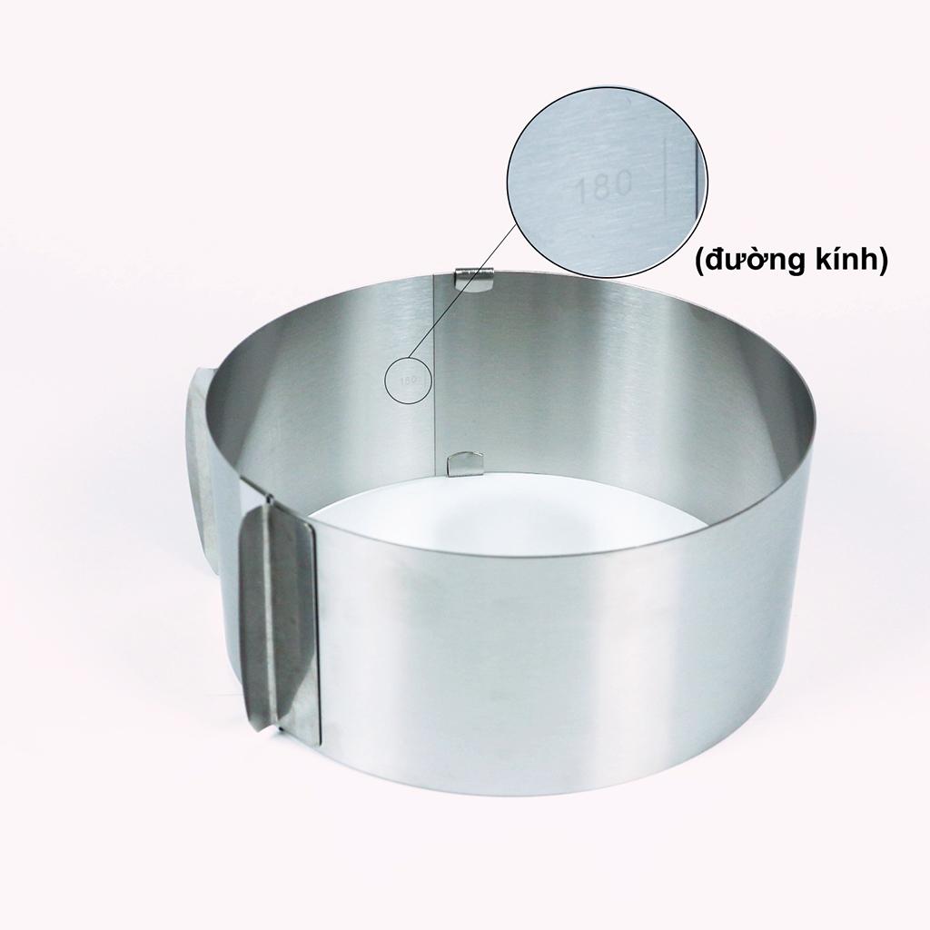 Khuôn ring mousse tròn có thể thay đổi kích thước 16 - 30cm