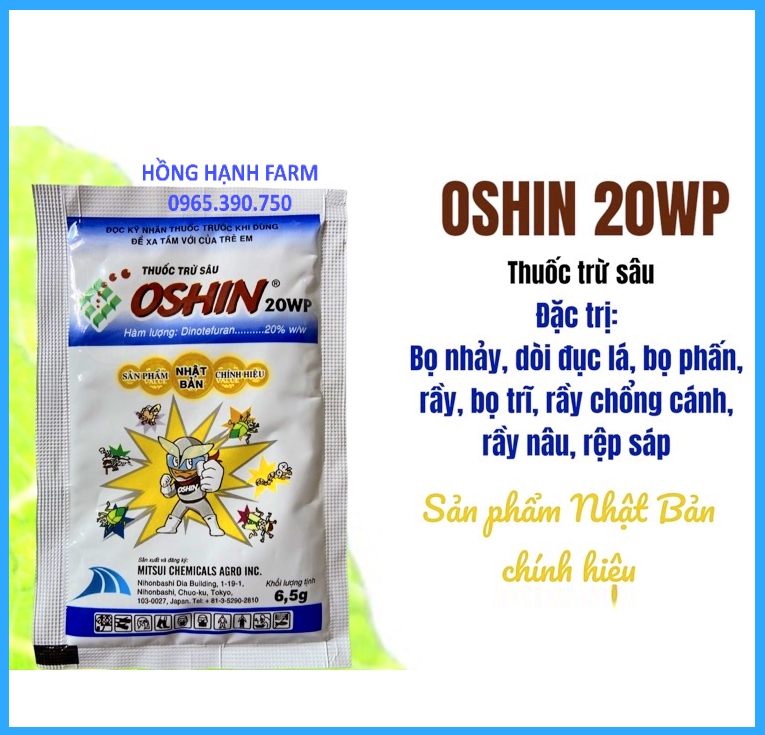 Thuốc trừ sâu oshin 20wp - trừ sâu, bọ xít muỗi, bọ trĩ, nhện đỏ, rệp sáp, rầy nâu, bọ nhảy, sâu vẽ bùa